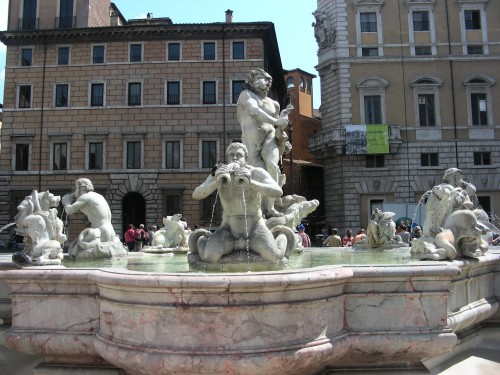 イタリア　ローマ　ナボナ広場